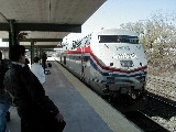 Albany Amtrak board Getting ready Train